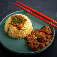 Manchurian-Veggie-Fried-Rice-Manchurian-Flavour